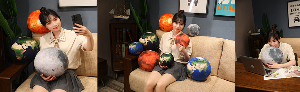 Moon Earth Stuffed Animal Toys