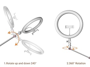 Ring Light with Adjustable Arm