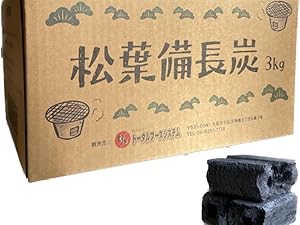 Amazon.co.jp: 【TFS】松葉備長炭 【10kg×3箱】オガ炭