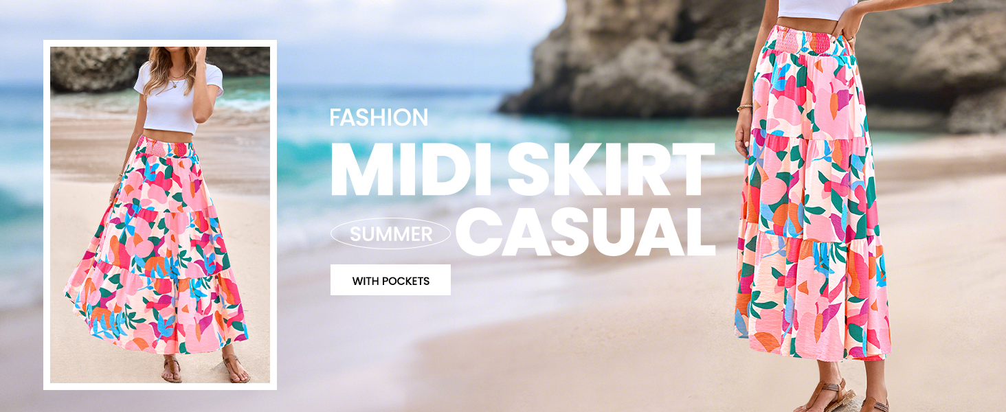 womens midi skirt long skirts for women boho skirts for women floral skirts for women