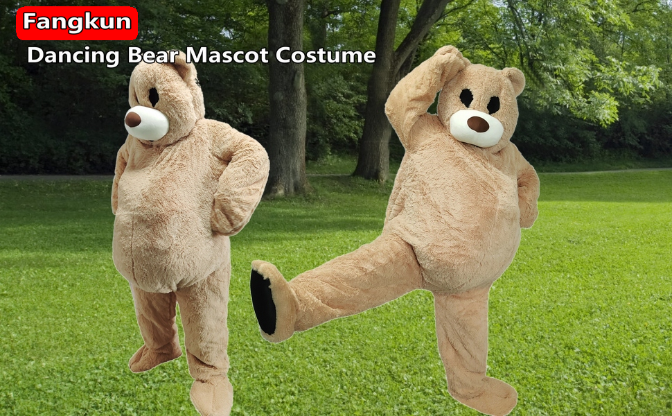 Amazon.com: Fangkun Dress Up Big Bear Mascot Costume,Dancing Bear