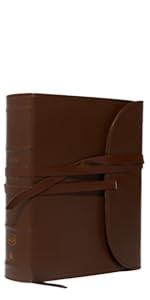 NKJV Journaling Bible, Bible for Women, Floral Bible brown leathersoft imitation brown Bible, smythe