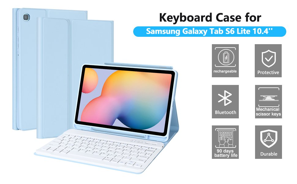 SAMSUNG - 【A】 galaxy tab s6 keyboard付属 Amazon.com: Keyboard Case for Galaxy Tab S6 Lite 10.4 in