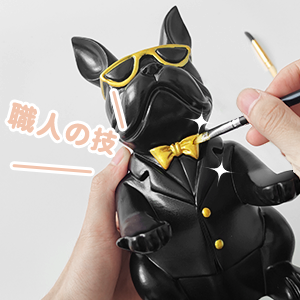 フレンチブルドッグの装飾犬の彫刻抽象的な動物の置物子犬の彫像犬