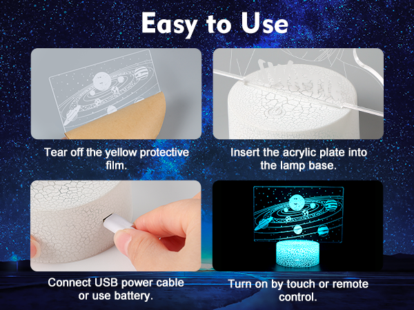 Amazon.com: SEVEN LADY Solar System 3D Optical Illusion Lamp Amazon.com: SEVEN LADY Solar System 3D Optical Illusion Lamp