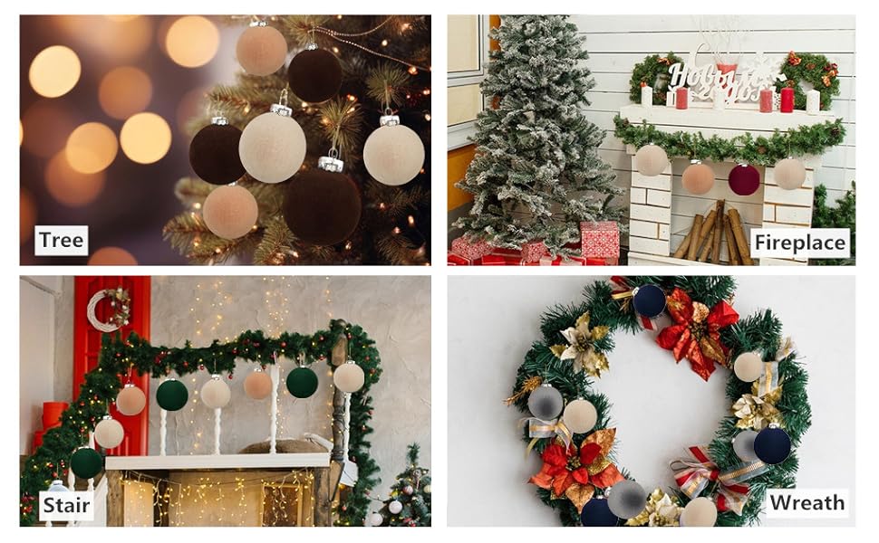 velvet christmas balls