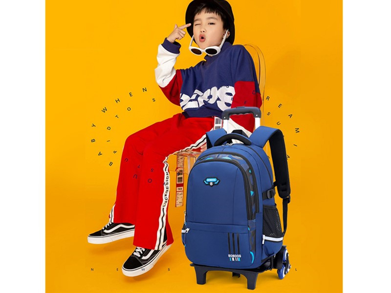 LANSHIYA Boys Rolling Backpack Elementary Middle School