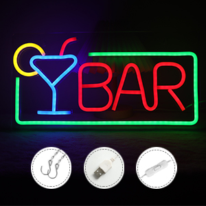 bar neon sign light led decoration wall man cave