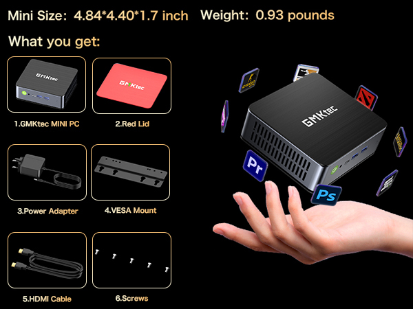 Amazon.com: GMKtec Mini PC Intel i7-12650H 24GB DDR5 1TB