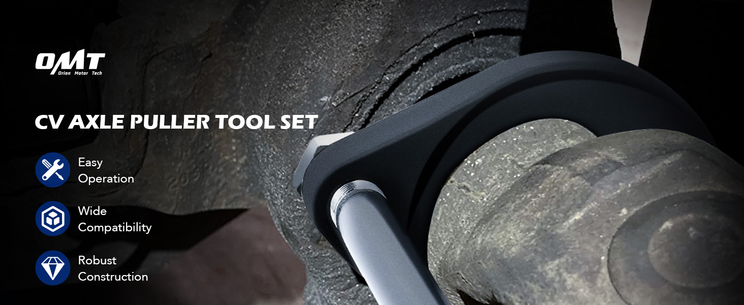 Orion Motor Tech CV Axle Puller Tool Set with 5/8"18 Slide Hammer