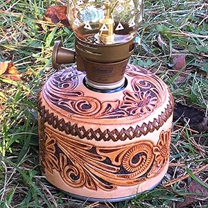 Amazon.co.jp: 本革カービング OD缶カバー フラワー柄