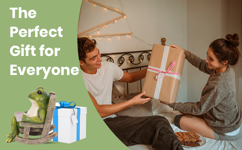 MUMTOP Solar Lanterns Outdoor Garden Decor, Waterproof LED Frog Solar Lights For