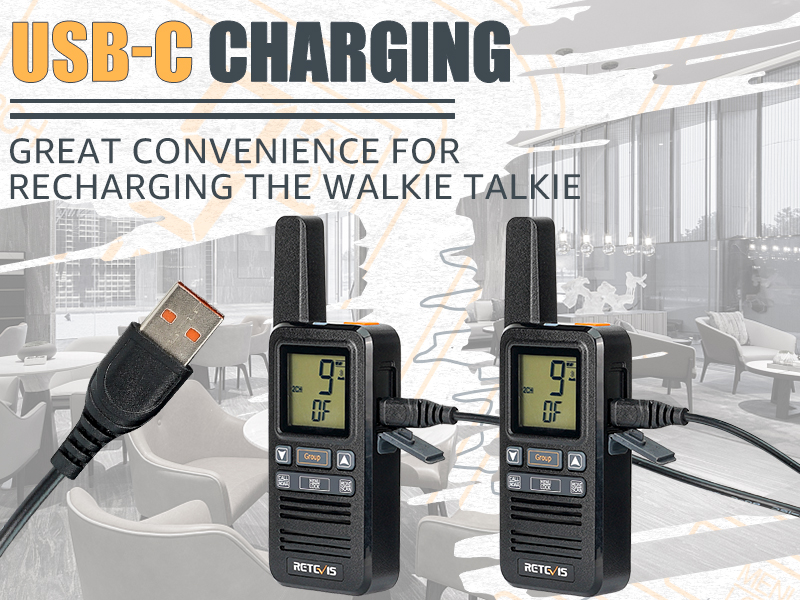 Retevis RB67 Small Walkie Talkies with Earpiece,Portable FRS Two Way Radios Rechargeable,Group Call,1600mAh Large Battery Capacity,USB-C,NOAA,Walkie Talkie for School Retail Restaurant(6 Pack) 14 6 pack walkie talkies rechargeable