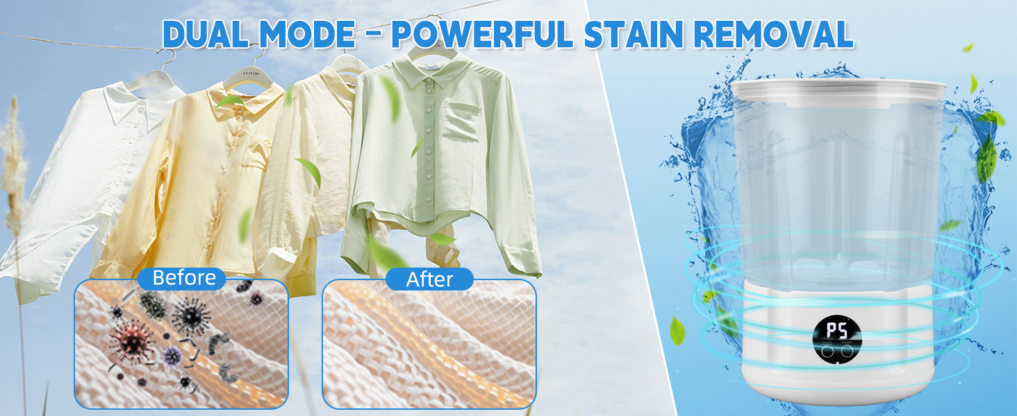 Portable Mini Washing Machine, 2L Underwear Washer 4000mAh Compact Deep Cleans Underwear, Baby Clothes, Lightweight Washing Machine for Apartment, Dorm, Hotel, Travel, Camping 6 travel washing machine portable laundry machine mini washer machine portable clothes washing machine