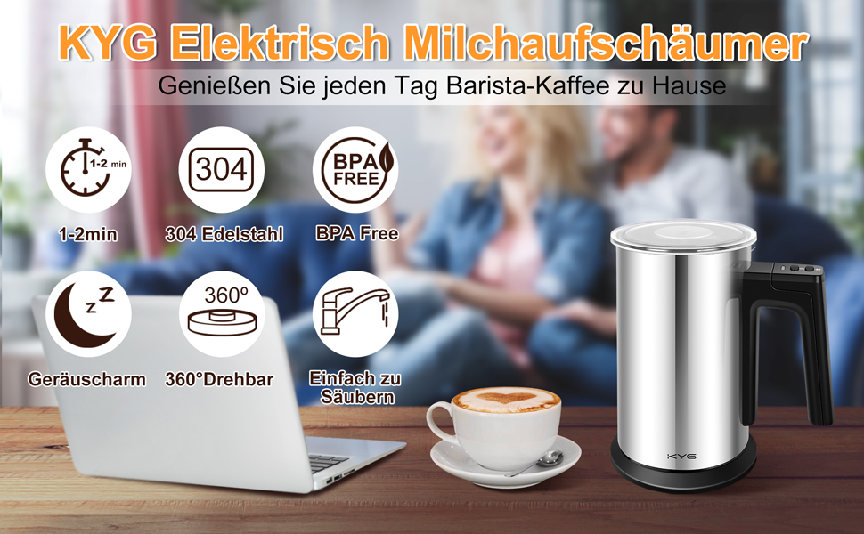 KYG Elektrischer Milchaufschäumer