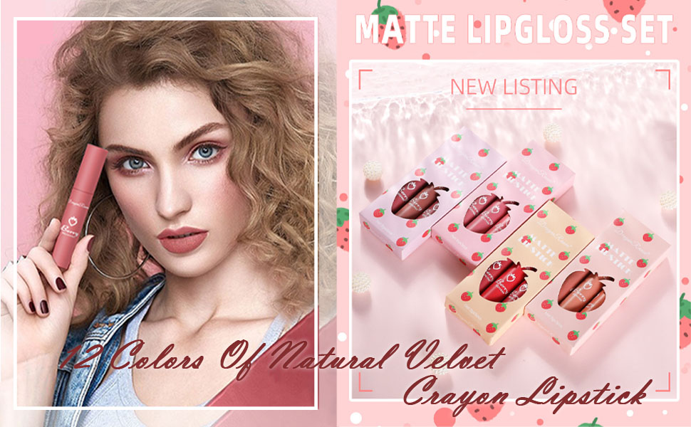 3pcs Nude Lip Glaze Crayon Set