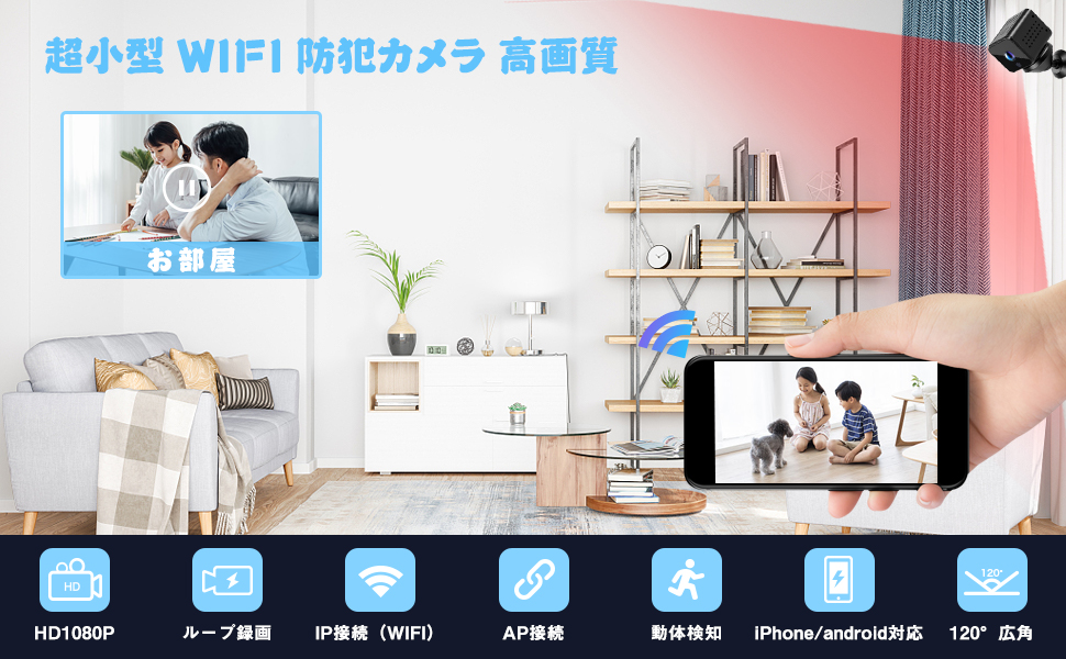 Amazon.co.jp: 小型カメラ 隠しカメラ 1080P マイク内蔵 32GB