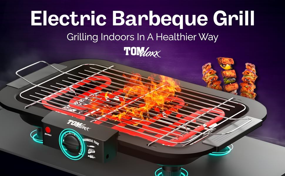 Outdoor BBQ grill setup with food