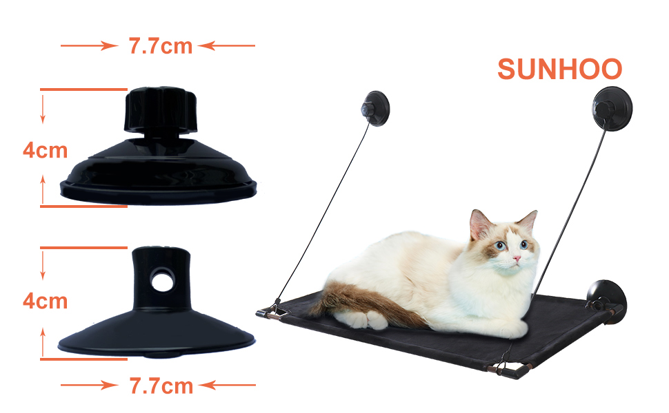 Sunhoo 2 Replacement Suction Cups for Sunhoo Cat Window