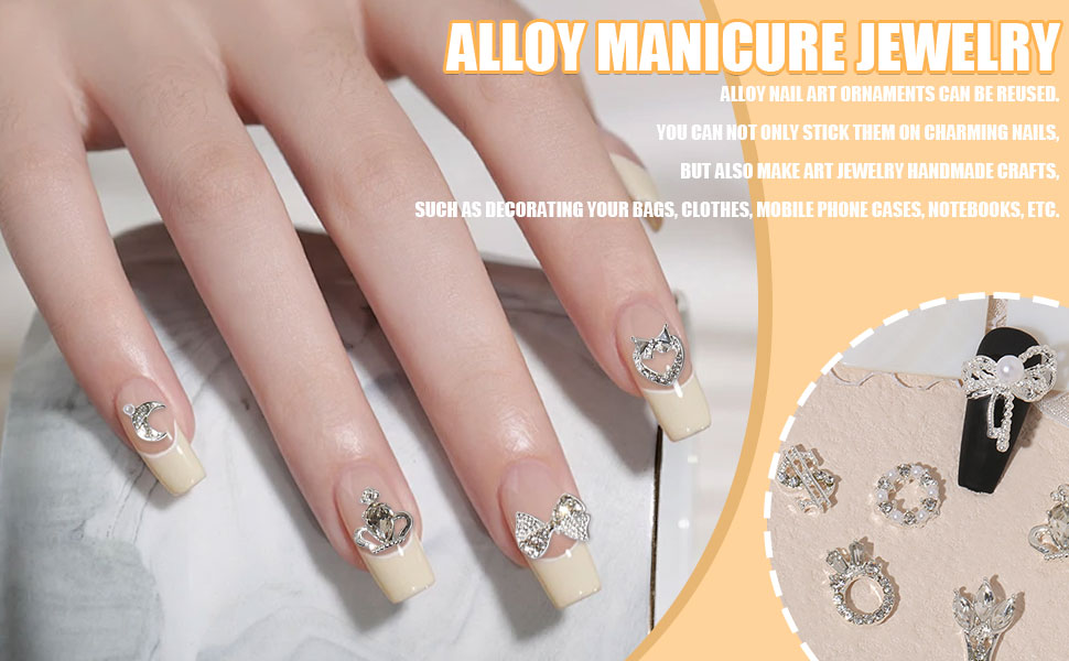 Amazon | ネイルパーツ リボン ハート 24個セット 3D 立体