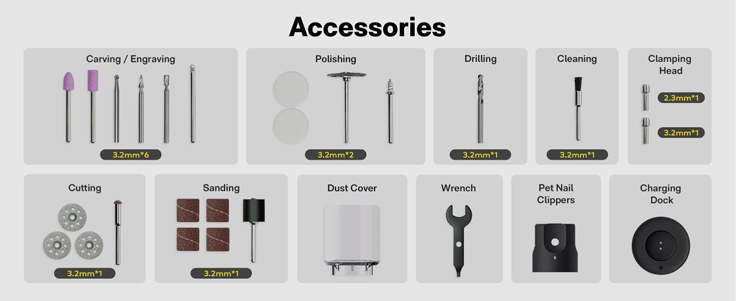 VERSATILE ACCESSORIES FOR VARIOUS TASKS
