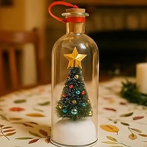 christmas tree message in a bottle
