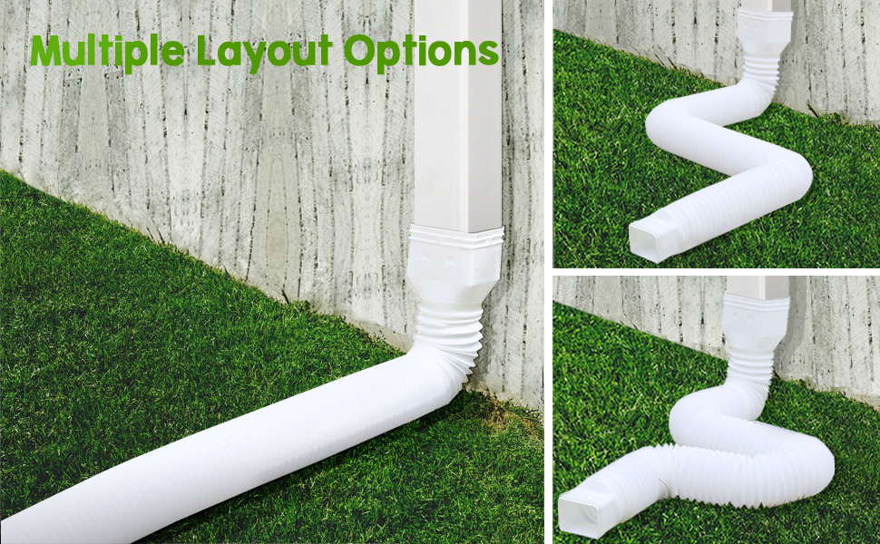 MINDULLE 2 Pack Gutter Downspout Extensions, 2158 inches