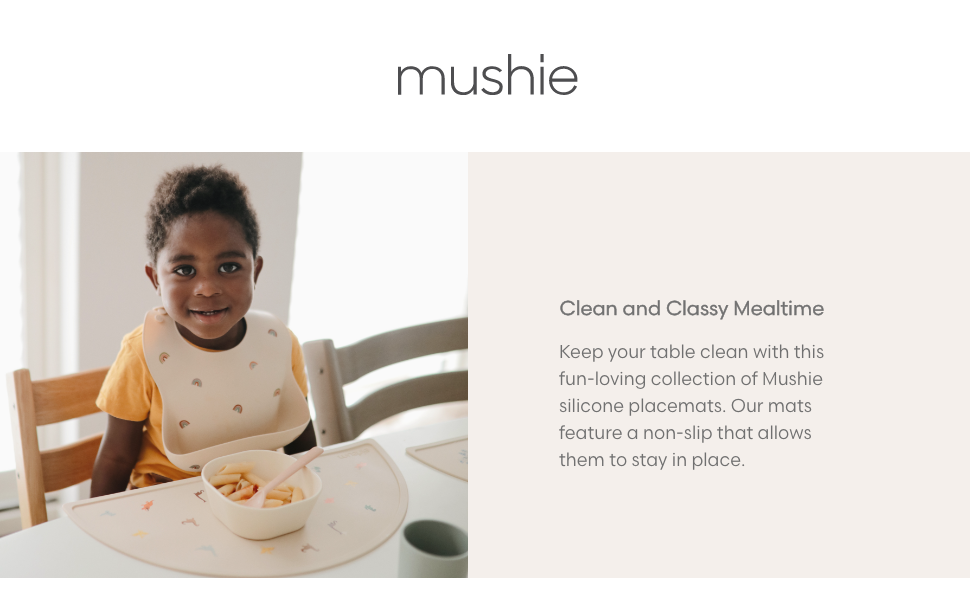 mushie Silicone Placemat for Kids BPAFree NonSlip