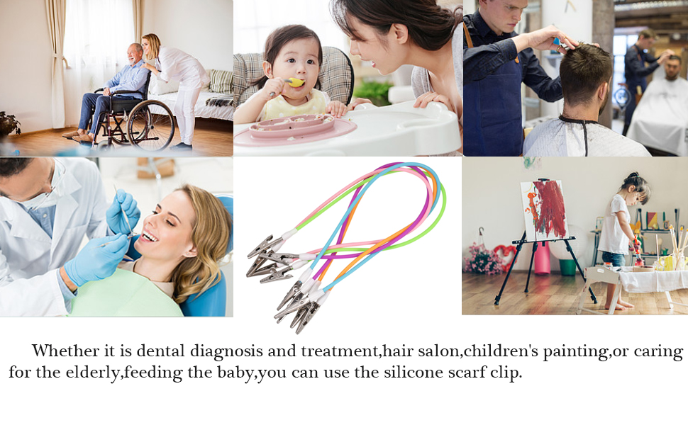 Dental Silicon Bib Clips