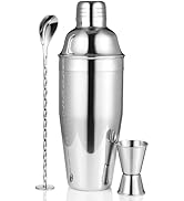 Etens Cocktail Shaker Set | Bar Set Shaker Cocktail Kit w/ 24oz Martini Shaker, Measure Jigger, M...