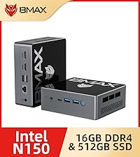 【ミニPC】BMAX B4 Plus HDMIケーブル付き BMAX B4 Plus、Alder Lake N100、フル機能 USB Type-C搭載 ミニ