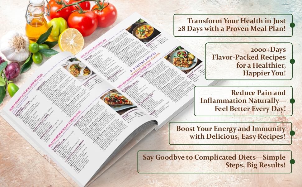 Anti - Inflammaroty recipes cookbook