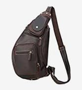 leather sling bag for man