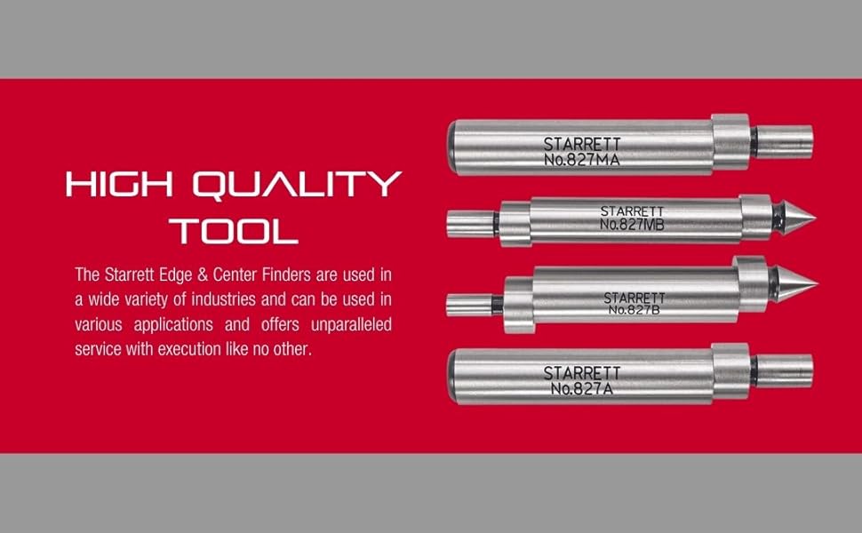 Starrett Edge Finder Ideal for Flat, Straight Edges, Center Points and Scribed Lines .200