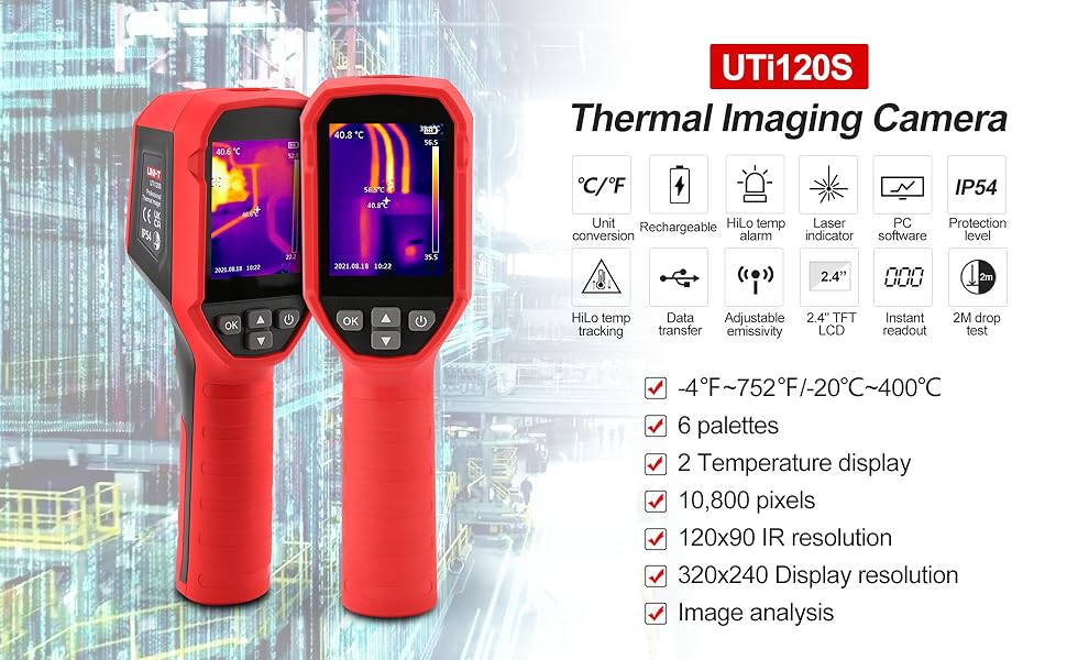 サーモグラフィーカメラ　UTi120S Amazon | UNI-T UTi120S サーマルイメージングカメラ 120x90