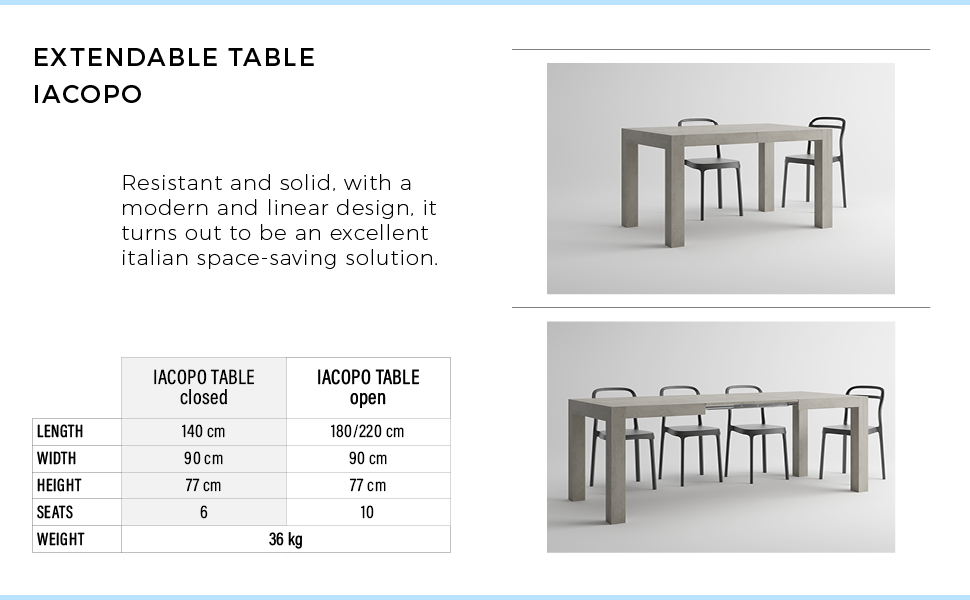 Extendable Table Iacopo