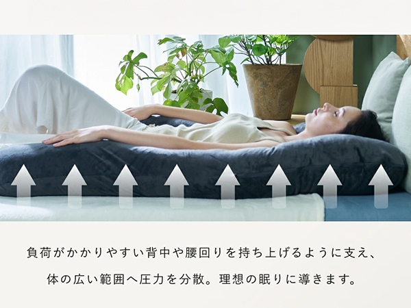 ズムサタで紹介 ★HUGMIN®ハグミン 抱き枕 グレー 140x80cm Amazon｜HUGMIN® ハグミン 抱き枕 だきまくら【ズムサタで紹介x