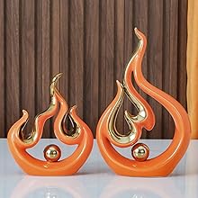 orange gold statue