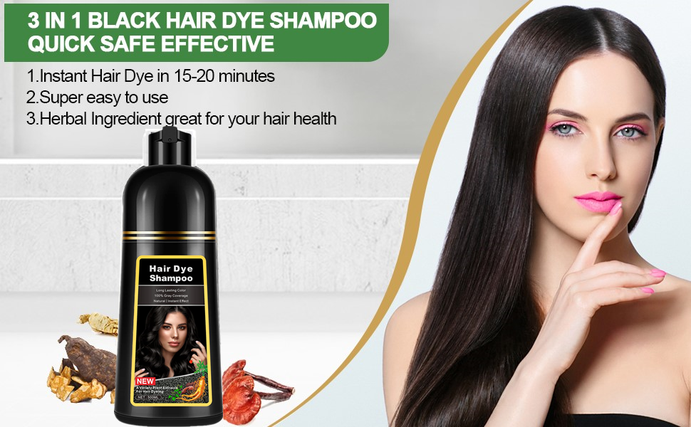 Black Hair Dye Shampoo