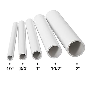 イプＸＬサイズ HJ 4FT Feet PVC Pipe 5PCS White Sch40 Industrial Pipes (1-1