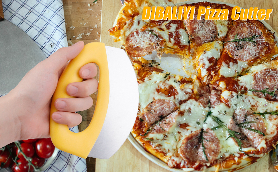 Stainless Steel Pizza Cutter with Cover, Premium Pizza