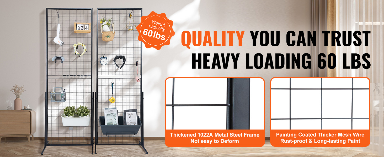 gridwall panel display rack