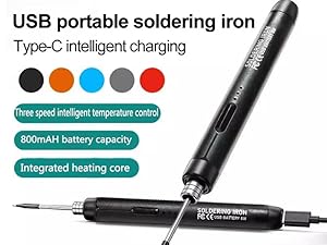 USB rechargeable soldering iron