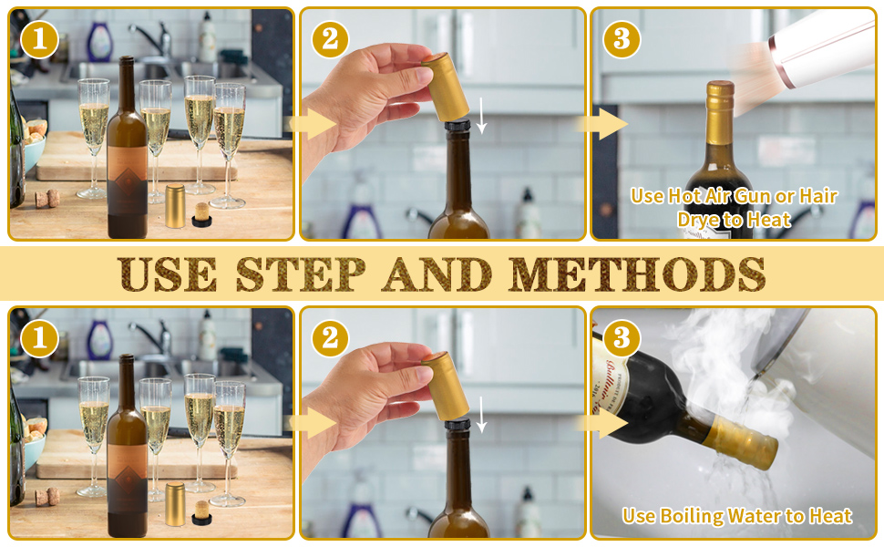 Wine Sealer for Wine Bottles 60 pcs Wine Bottle Resealer