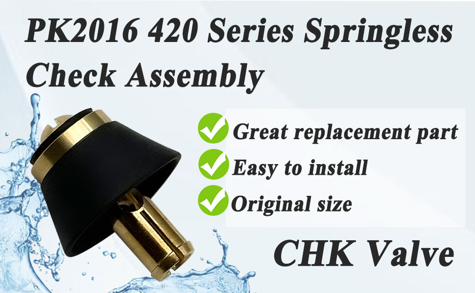 Ebrmeiwo PK2016 420 Series Springless Check Assembly, CHK Valve