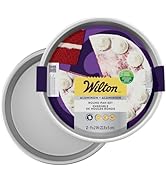 Wilton Aluminum 2-Piece Round Cake Pan Set, Durable Anodized Bakeware for Tiered & Layered Cakes,...