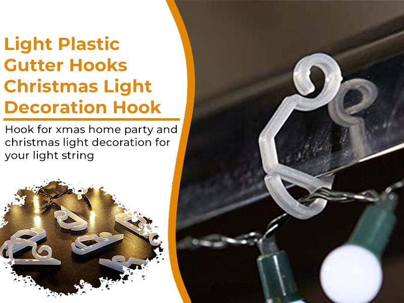 Christmas Lights Gutter Clips Heavy Duty Plastic Gutter Hanging Hooks
