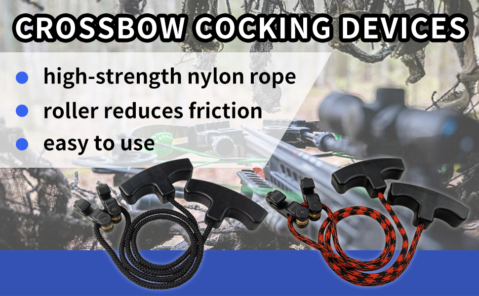 THREE ARCHERS Crossbow Cocking Device T Handle Crossbow Rope Cocker Crossbow String Puller