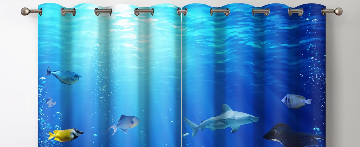 Ocean Animal Blackout Curtains
