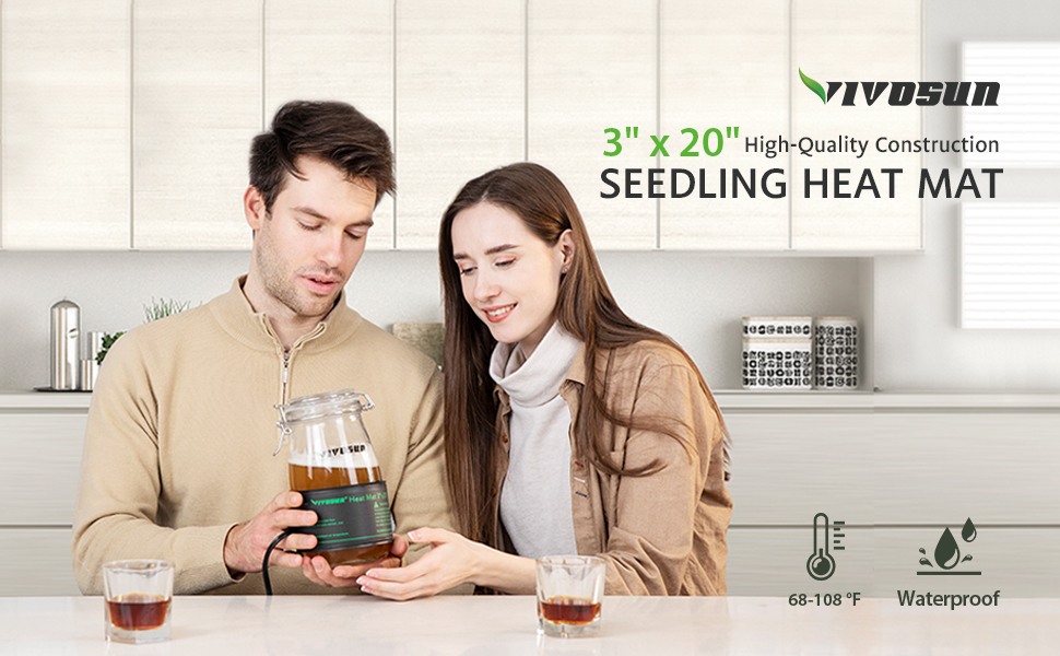 VIVOSUN Durable Waterproof Seedling Heat Mat Warm